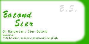 botond sier business card